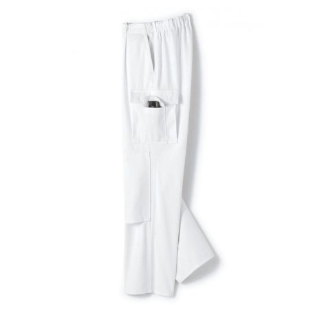 Pantalon de travail Blanc avec poches 100% coton - BP