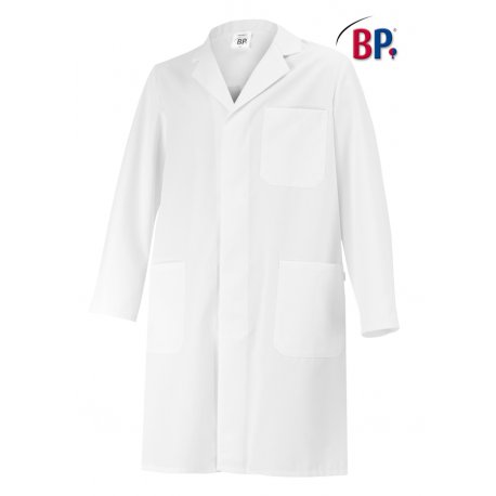 Blouse de laboratoire longue manches longues 100% coton Blanc unisexe - BP