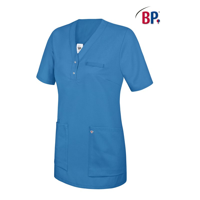 Tunique médicale femme Bleu Roi avec empiècement - BP