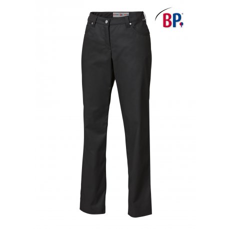 Pantalon de cuisine Noir coupe jean femme - BP