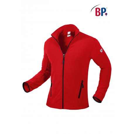 Veste polaire homme Rouge avec poches et zip - BP