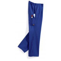 Pantalon de travail Bleu Roi 60% coton élastiqué dos - BP