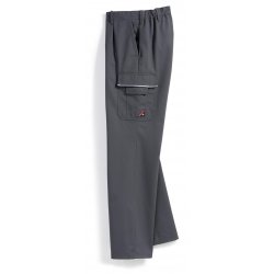 Pantalon de travail Gris polycoton poches côtés - BP