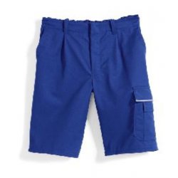 Short de travail Bleu Roi polycoton avec poches - BP