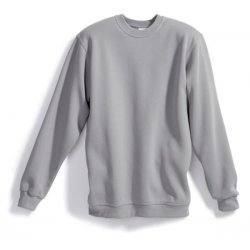 Sweat-shirt 55% coton 45% polyester Gris Clair - BP