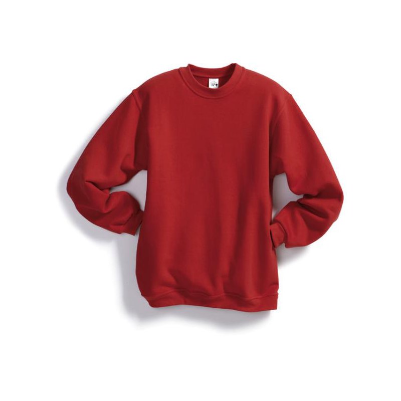 Sweat-shirt 55% coton 45% polyester Rouge - BP
