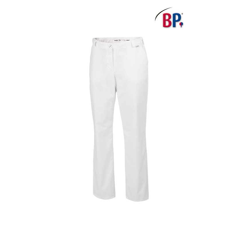 Pantalon de cuisine femme Blanc coupe jean - BP