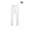 Pantalon de service unisexe Blanc passant ceinture - BP