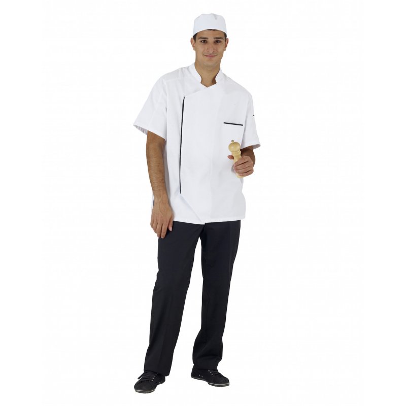 Veste de cuisine homme avec pli dans le dos - Rémi Confection