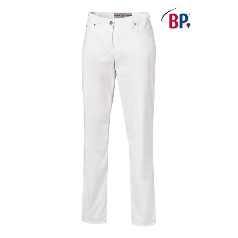 Pantalon de cuisine Blanc Coupe Jean femme - BP